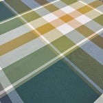 Bossi Tovaglia Quadri Verde Senape Su Misura in Cotone