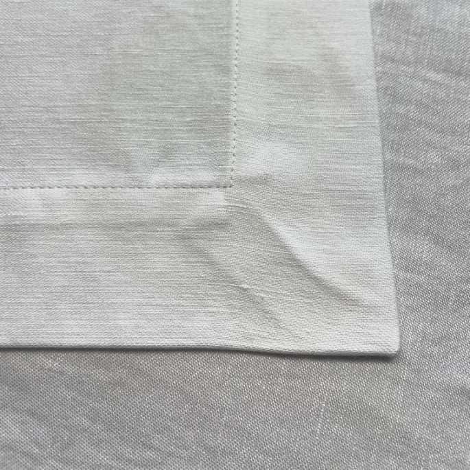Tovaglia Misto Lino Fiammato Bianco