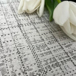 Tovaglia Rete Grigio Su Misura in Misto Lino