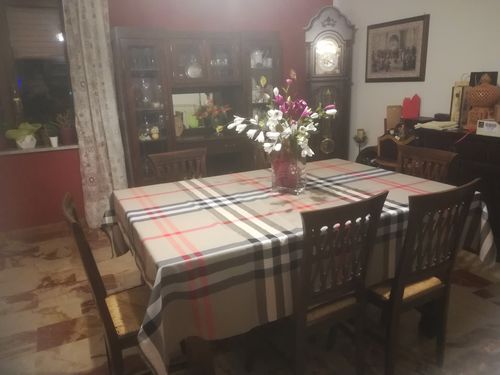 Bossi Tovaglia Scozzese Tortora Rosso Grigio Su Misura in Cotone: foto della recensione di Adriana T.