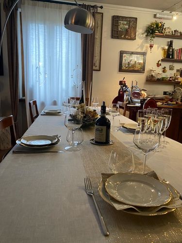 Tovaglia in Puro Lino Bianco Su Misura: foto della recensione di Cesarina S.