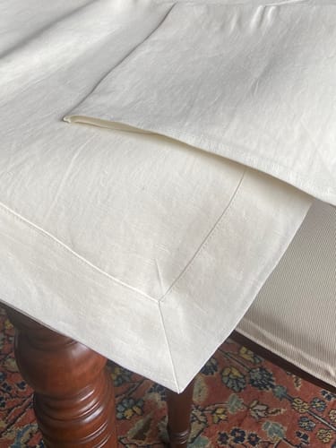 Tovaglia Puro Lino Bianco Stropicciato No Stiro: foto della recensione di Massimo V.
